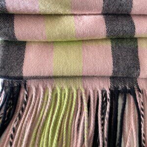 Topshop plaid fringed scarf